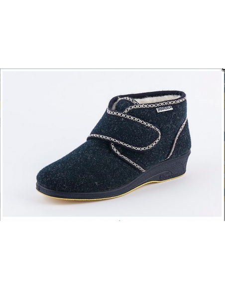 508 EMANUELA Pantofole zeppa blu scarpe donnna LANA mod 